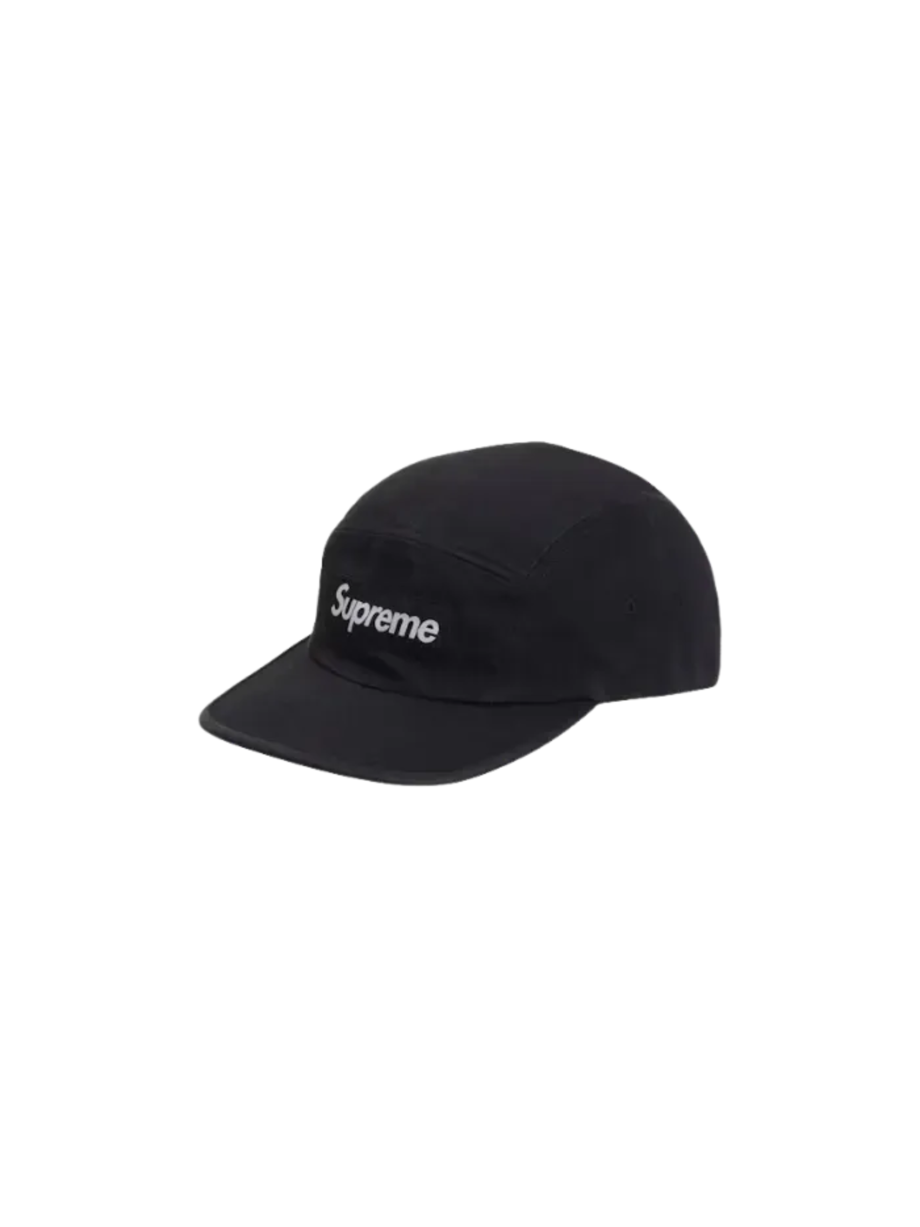 Washed Chino Twill Camp Cap "Black"